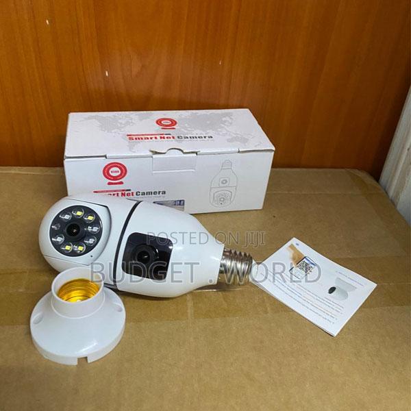 V380 Pro 360° Wireless Bulb Camera – Dual Lens Smart Home CCTV