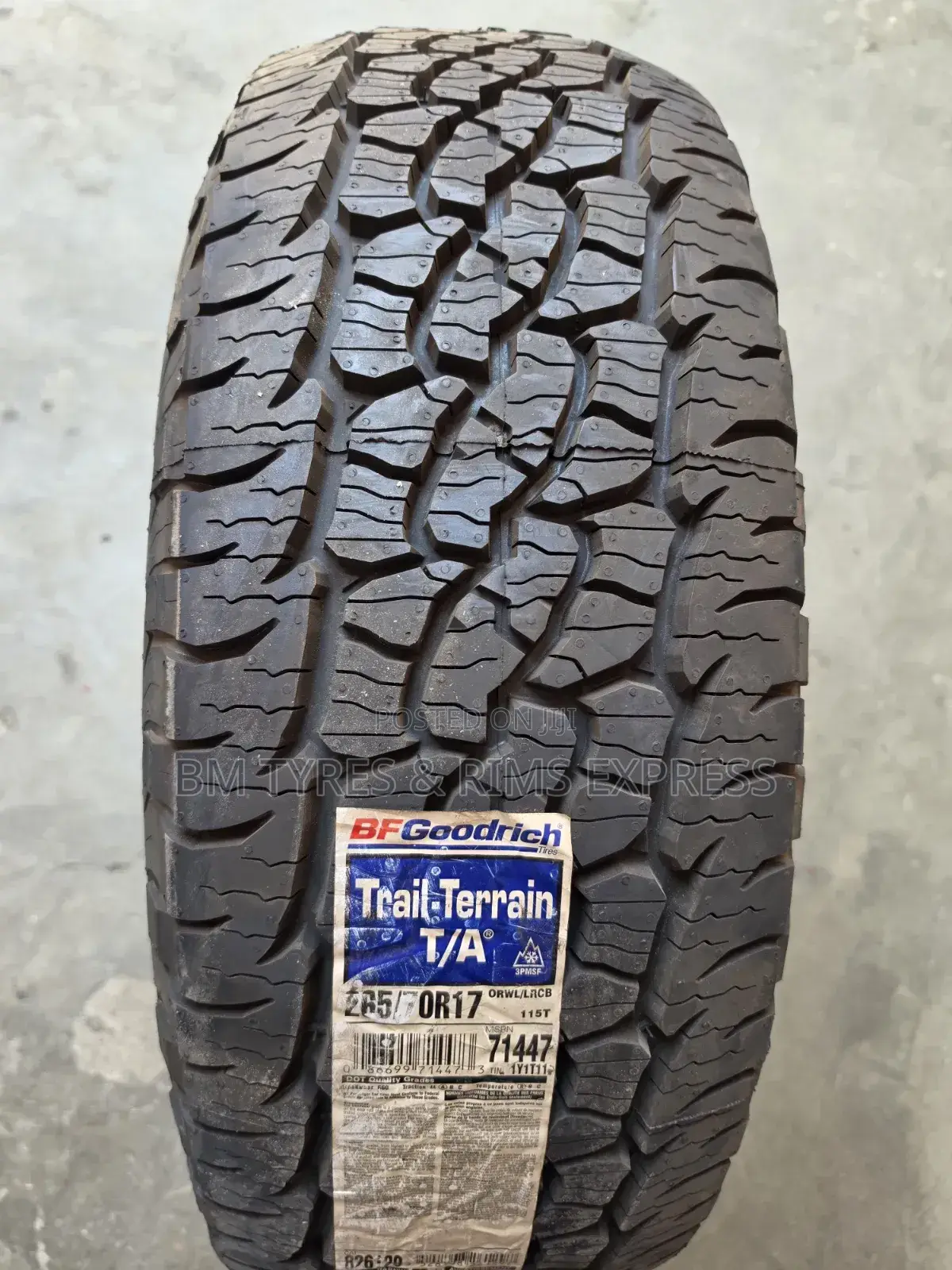 265 /70 R17 Bf Goodrich (Usa) T/A.