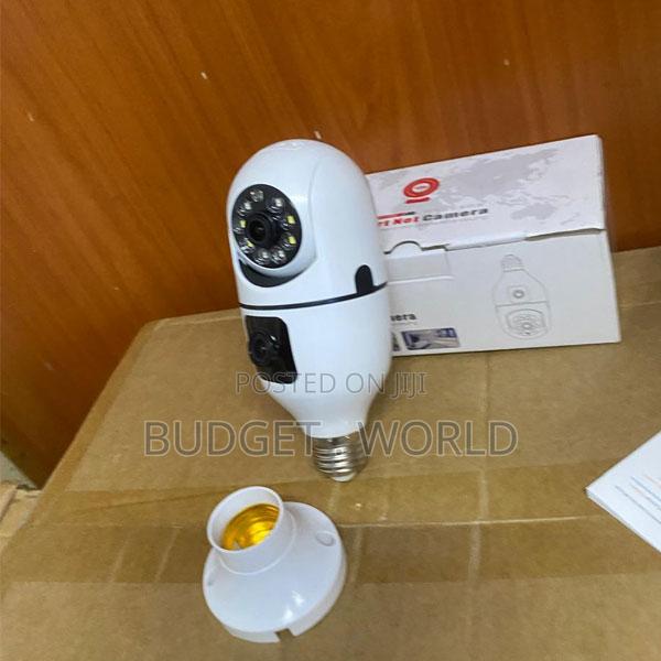 WiFi Bulb PTZ Camera With Dual HD Lenses Motion Tracking