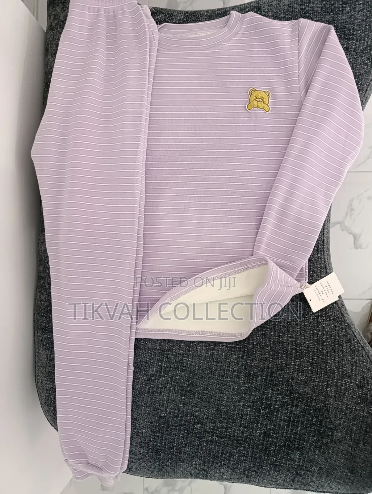 Stripped Fleece PJS