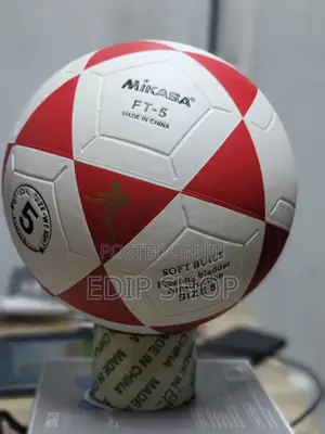 Red and White Mikasa Kids Football