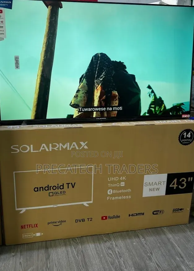 Solarmax 43" QLED Smart TV – Bluetooth WiFi