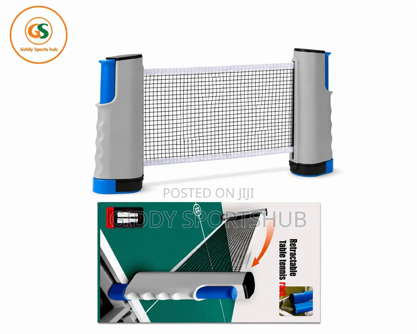 Quick-Fit Portable Retractable Table Tennis Net Set