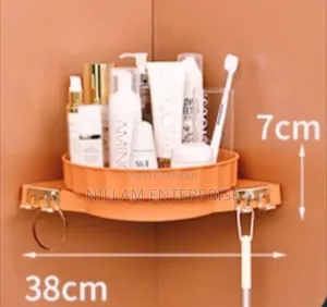 Rotating Triangle Bathroom Rack/ Cosmetic Organizer