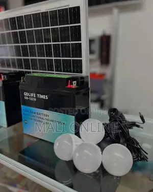 Solar Kit 14Ah Battery 3 Bulbs Off Grid Home Charging Inverter