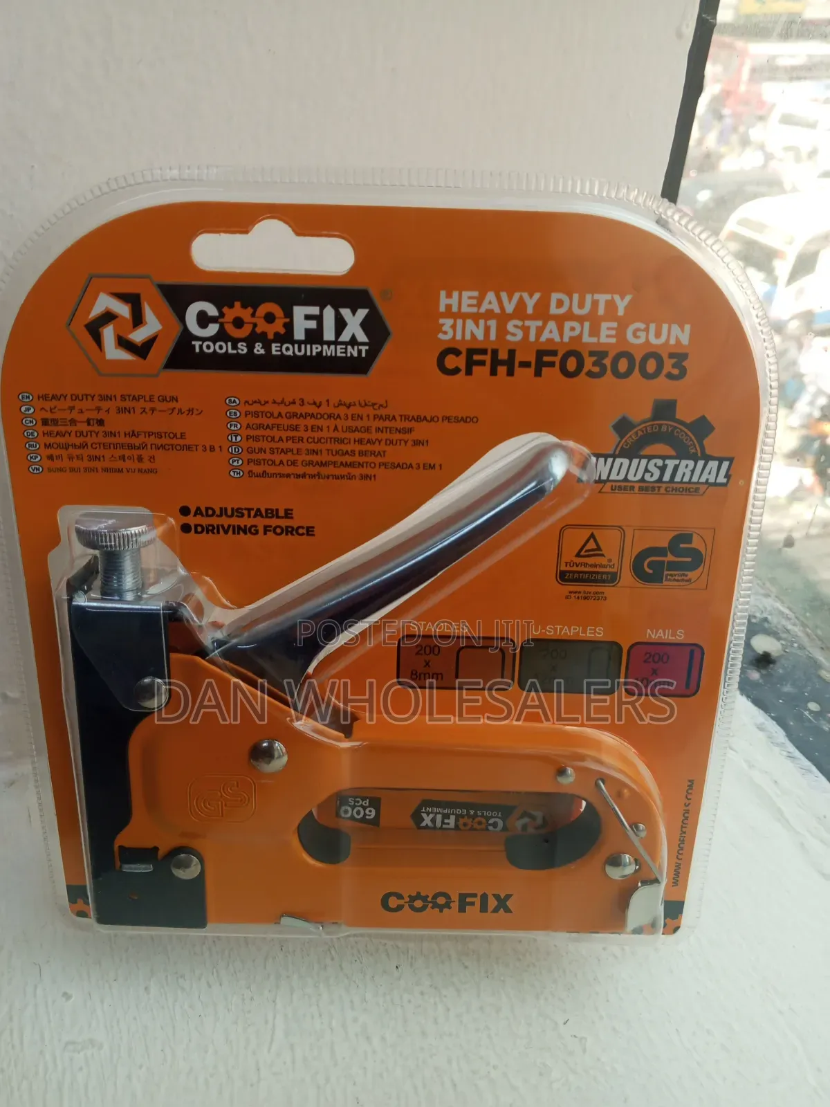 Coofix 3 in 1 Heavy Duty Staple Gun With 600 Staples