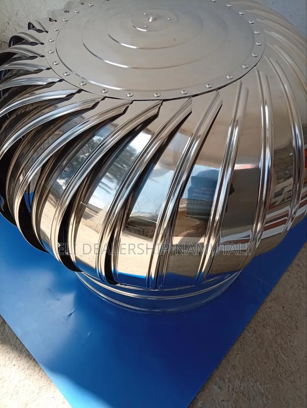 Turbo Roof Ventilator – Stainless Steel Wind-Powered Air Vent - thumbnail 2