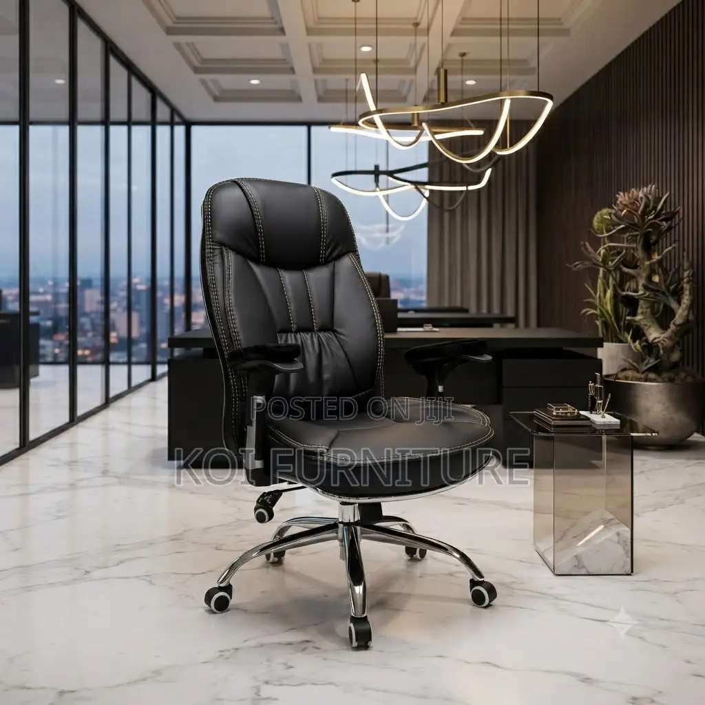 Office Chairs; Home Office Leather Recliner High Backrest Chair