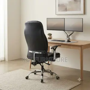 Office Chairs; Home Office Leather Recliner High Backrest Chair