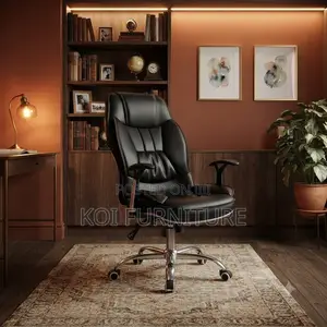 Office Chairs; Home Office Leather Recliner High Backrest Chair