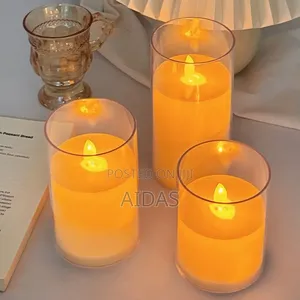 3 PCS Decorative Candle Set – Elegant Home Table Decor