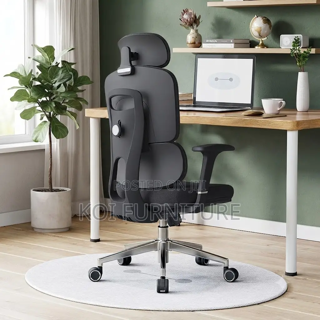Office Chairs; Orthopedic High Back Office Chair With Elegant Height