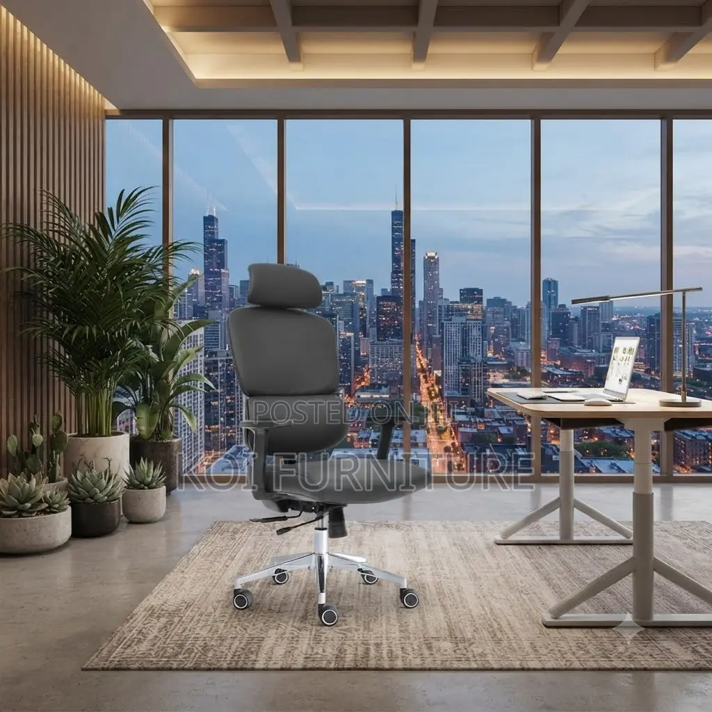 Office Chairs; Orthopedic High Back Office Chair With Elegant Height