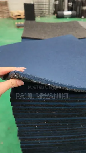 Premium Rubber Gym Flooring Mats–HeavyDuty, Non-Slip Shock Absorbing