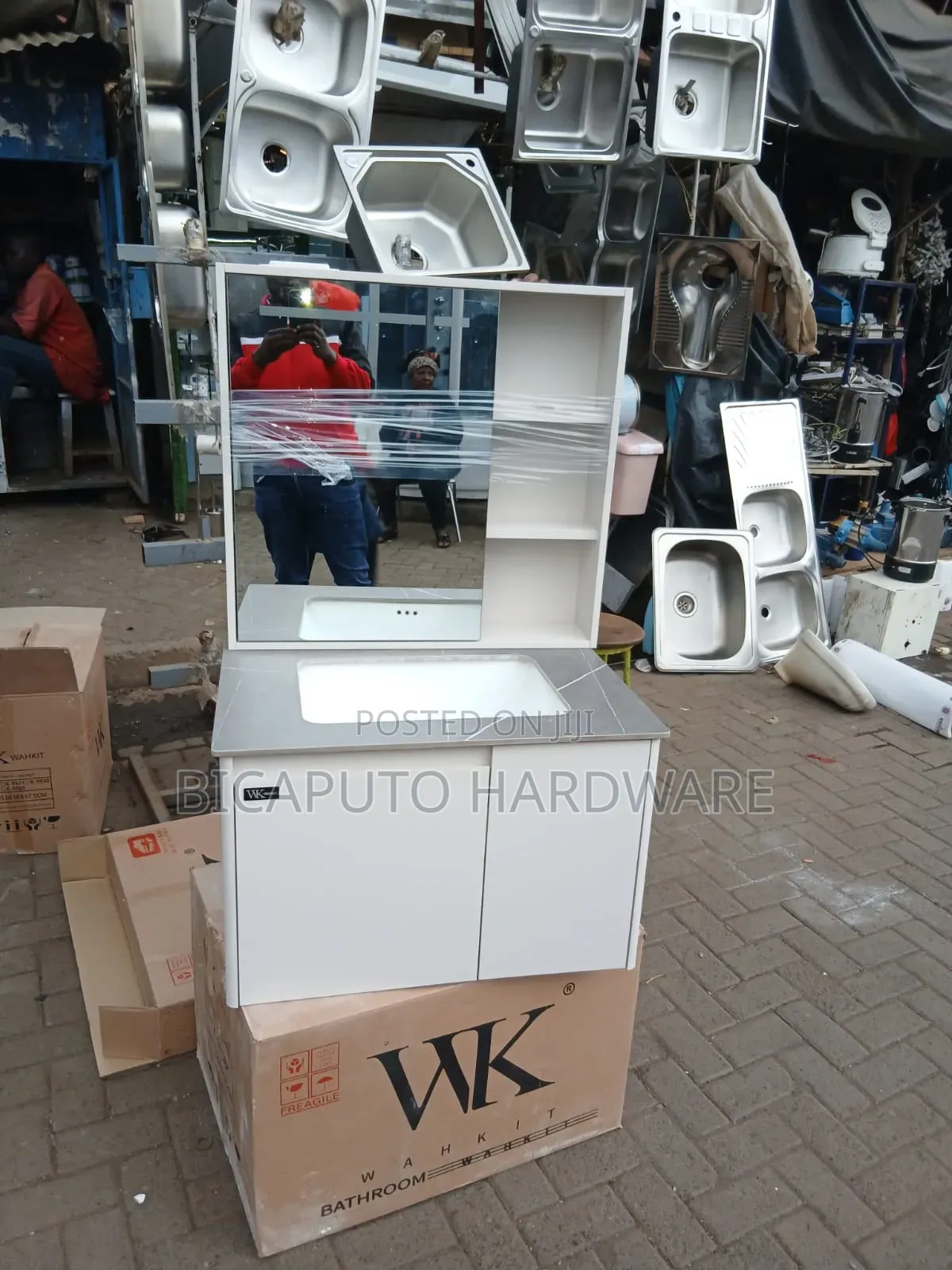 Vanity Cabinet With Marble