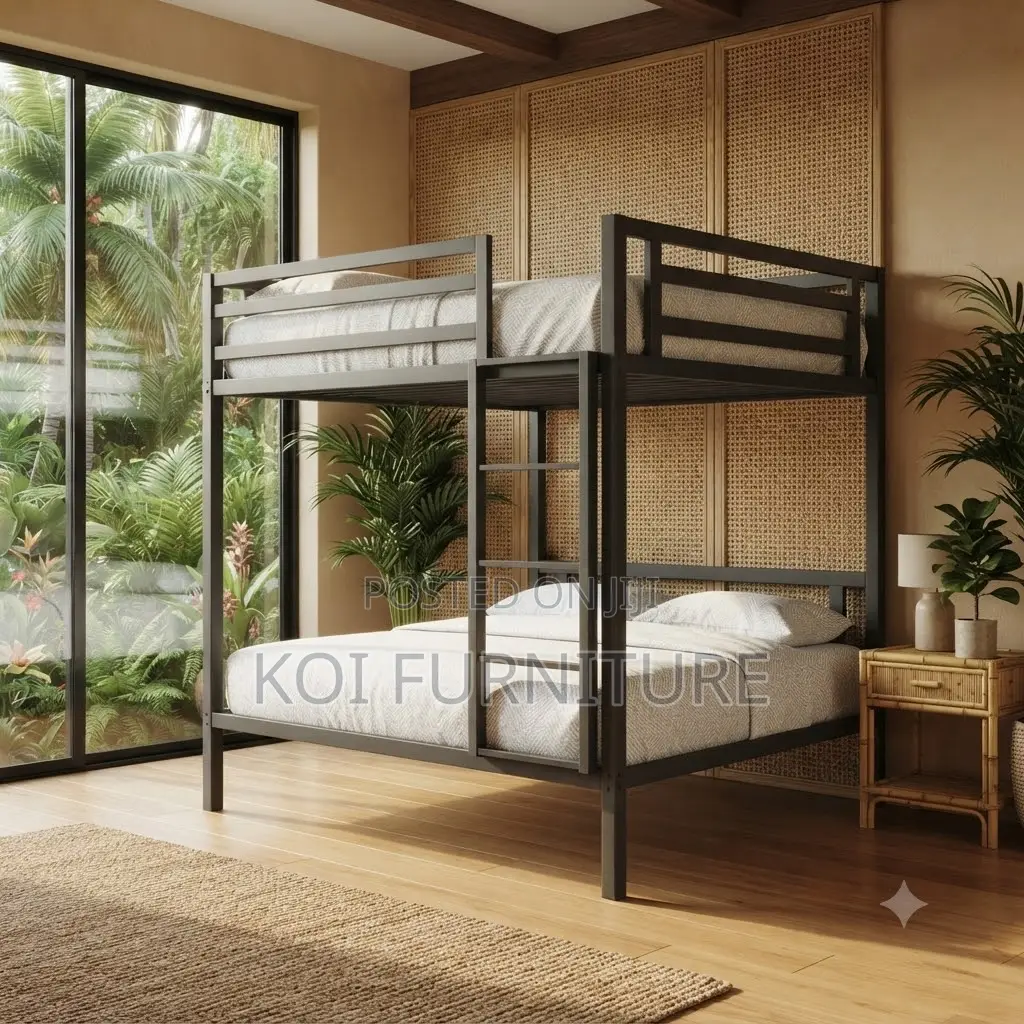 Mettalic Bedroom Beds With Polished Finish
