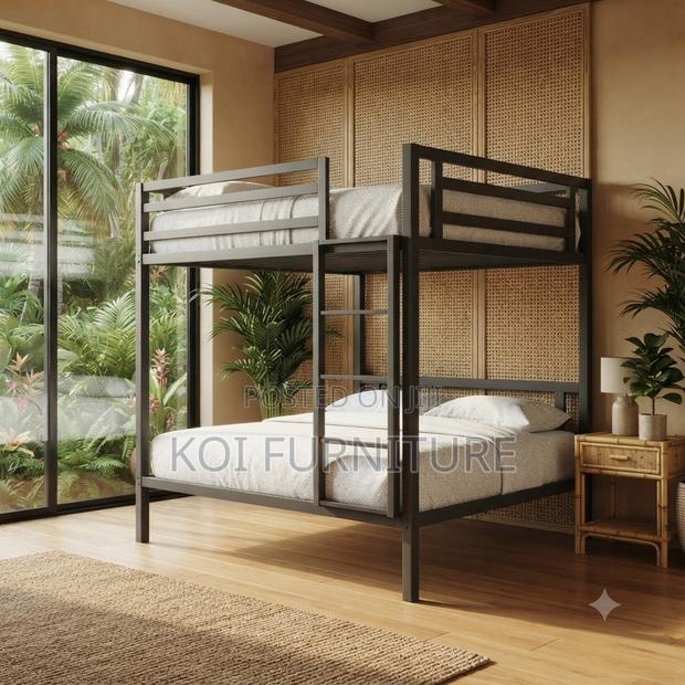 Mettalic Bedroom Beds With Polished Finish