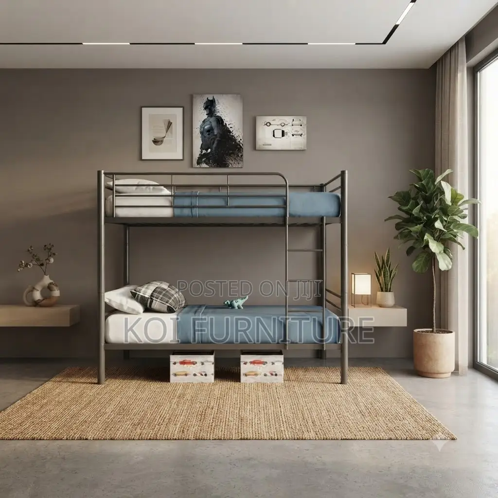 Mettalic Bedroom Beds With Polished Finish