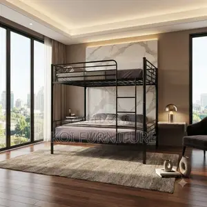 Mettalic Bedroom Beds With Polished Finish