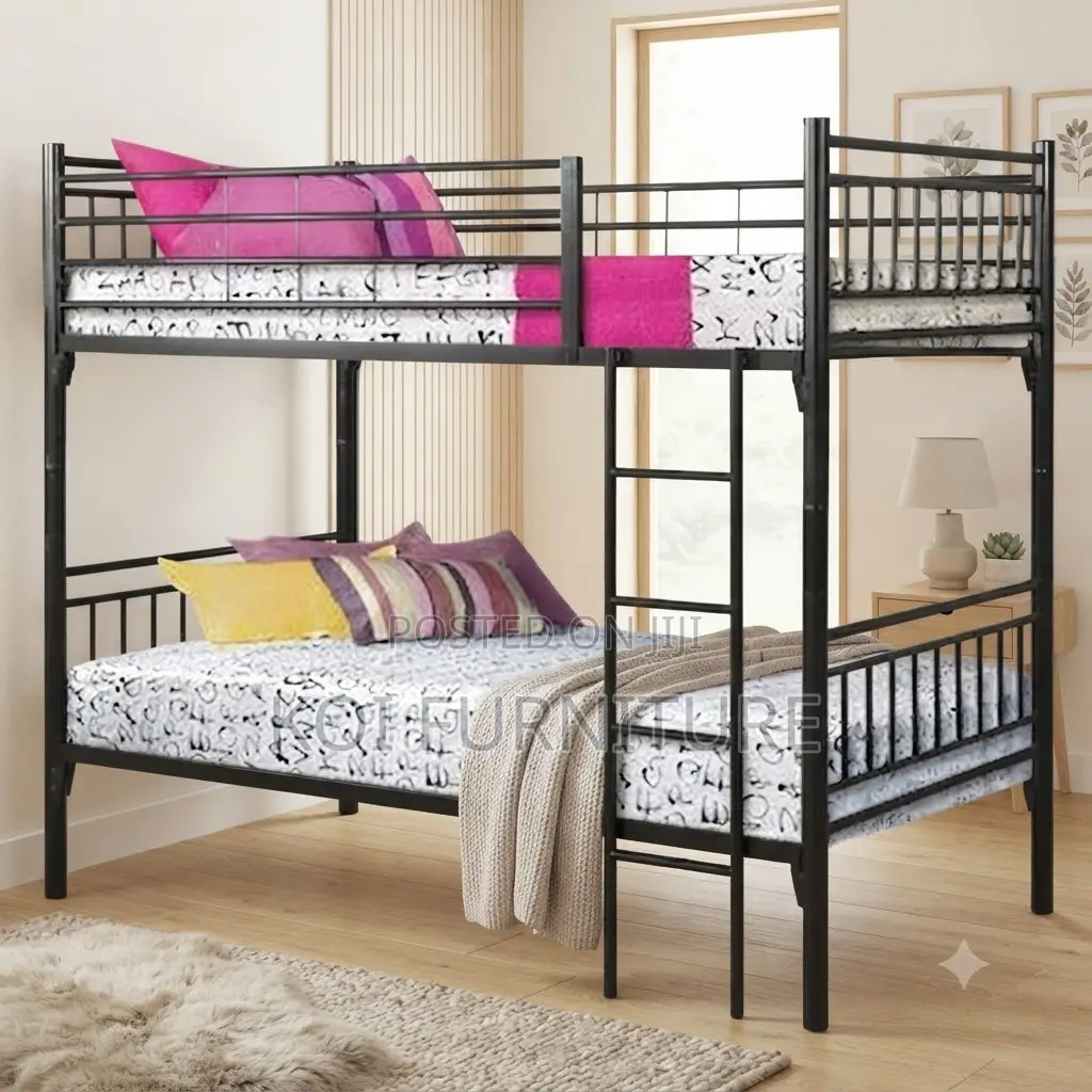 Mettalic Bedroom Beds With Polished Finish