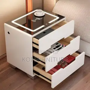 Storage Unit; Home Bedside Cabinet With Charger
