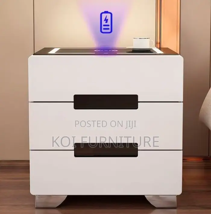 Storage Unit; Home Bedside Cabinet With Charger