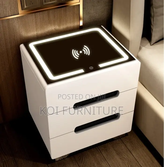 Storage Unit; Home Bedside Cabinet With Charger