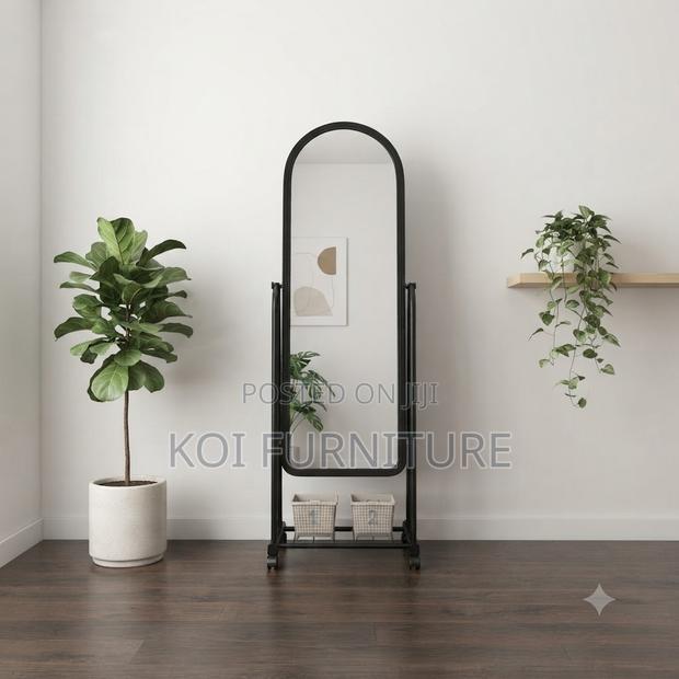 Dressing Room Long Mirror With Wheels - thumbnail 4