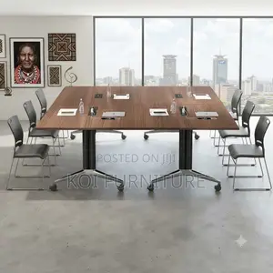 Office Table; 2.4 Meter Office Conference Foldable Meeting Table