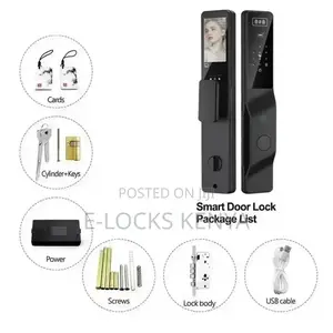 Smart Lock 3D FACE CAMERA Smart Lock Plus Doorbell Fingerprint , Card