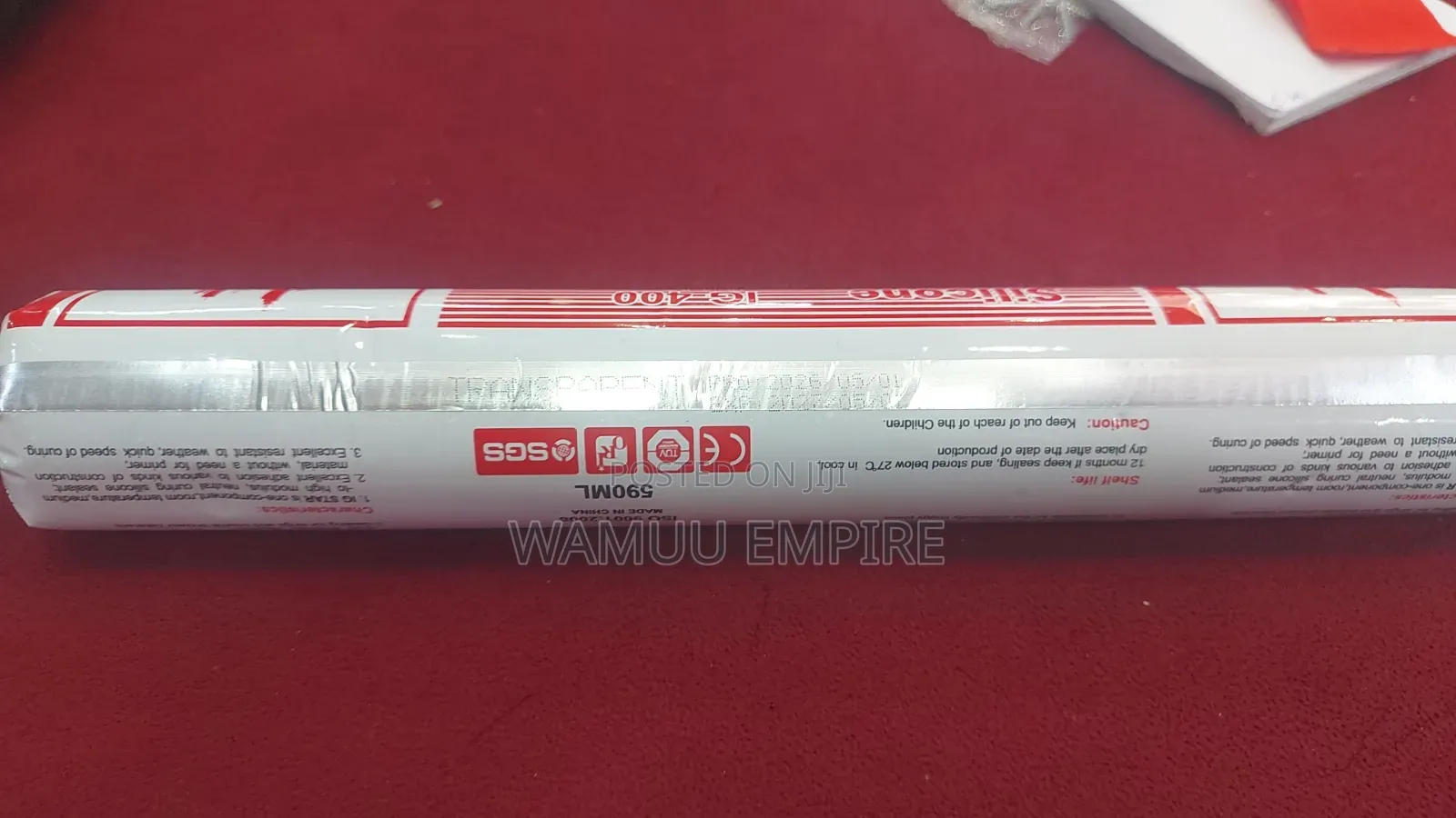 Clear 590ml Sausage Pack of IG-400 Silicone Sealant.