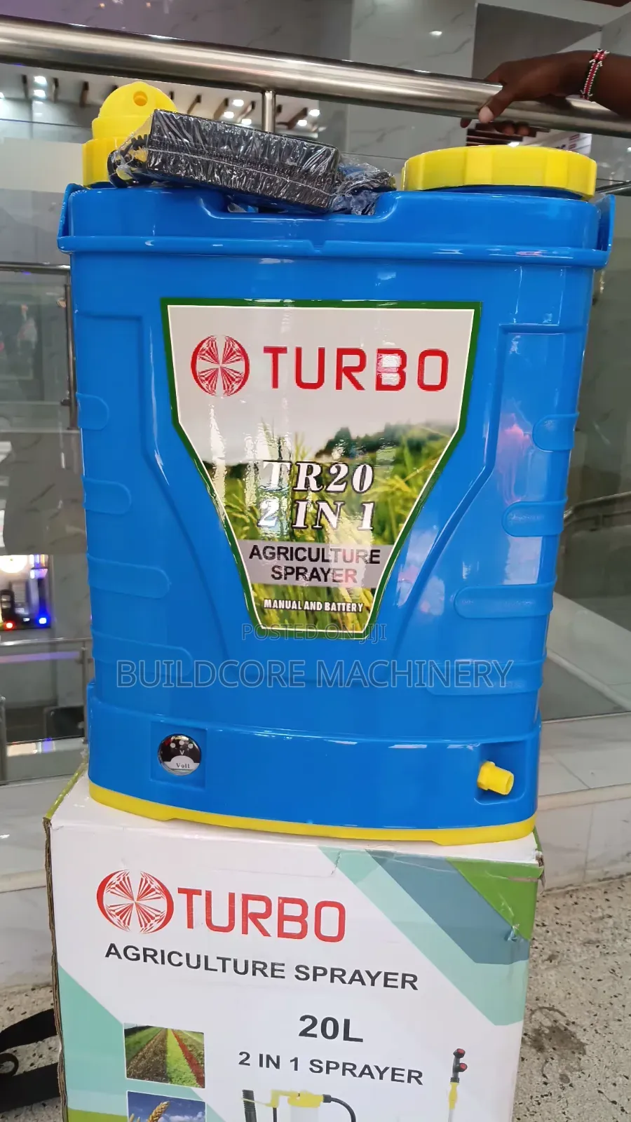 2 in 1 Turbo Manual+Battery Power Sprayer