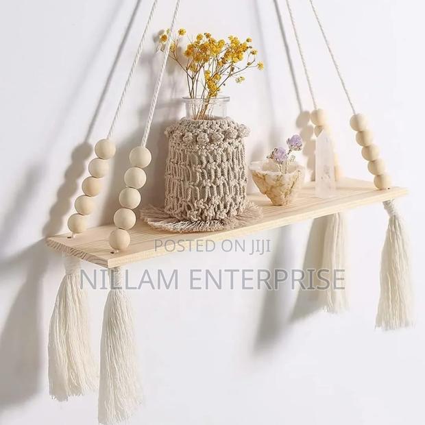 Macrame Wall Hanging Shelf - thumbnail 2
