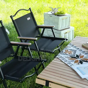 Portable Black Foldable Camping Chair_g