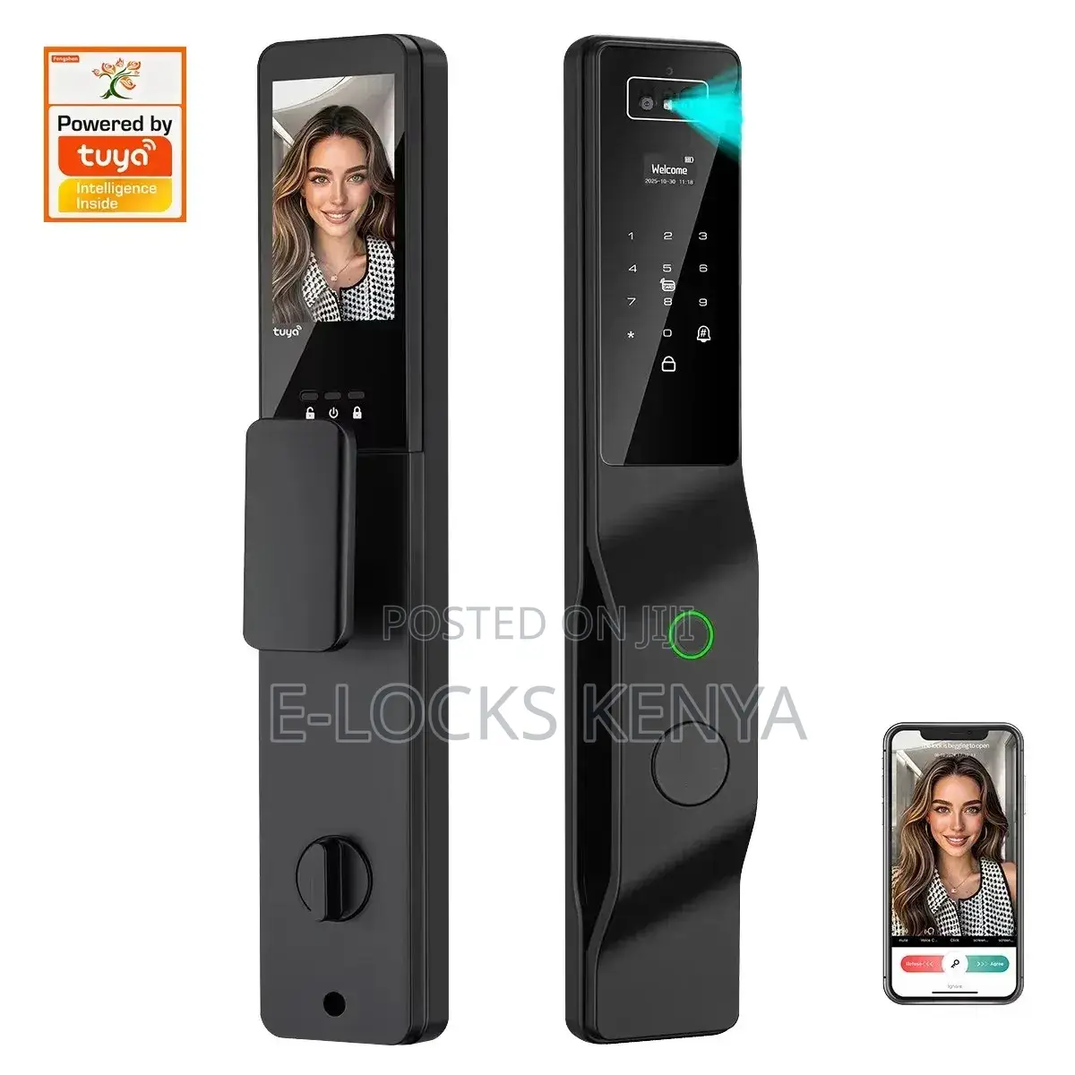 Digital Face Recognition Unlock Smart Lock With Camera 3D Face Unlock