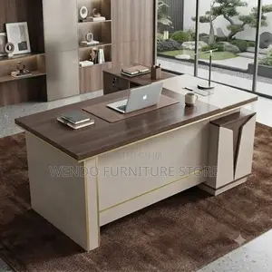 Office Desk; 1.6 Meters Executive Desk With Spacious L Return Storage