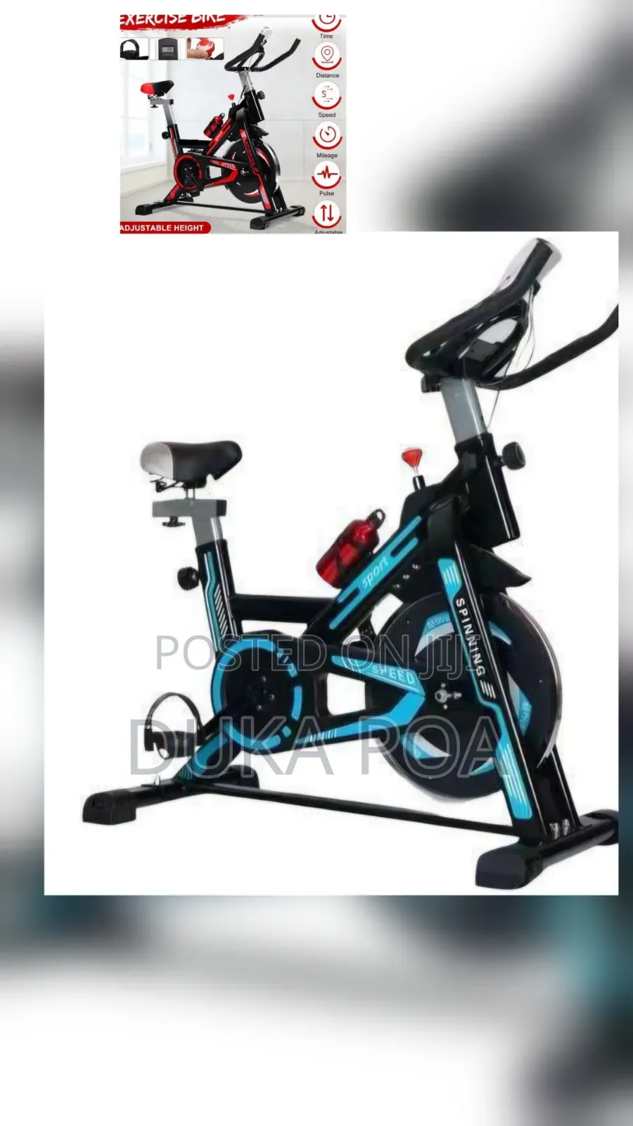 Portable Spin Bike, Stationary Bicycle or Excercise Bike