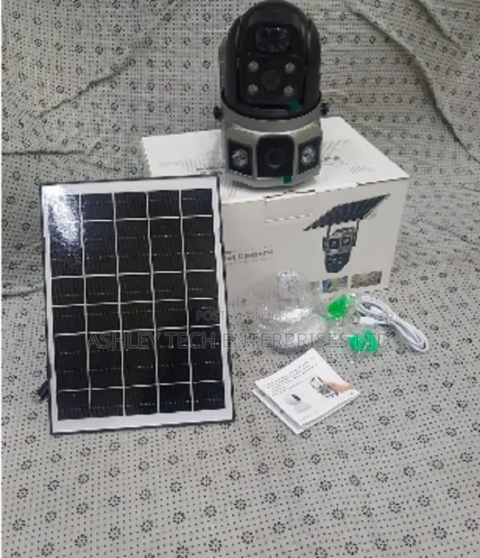 New 4G Dual Lens Solar Security Camera With Night Vision