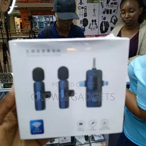 Wireless Lavalier Microphone for iPhone Android USB-C Clip On
