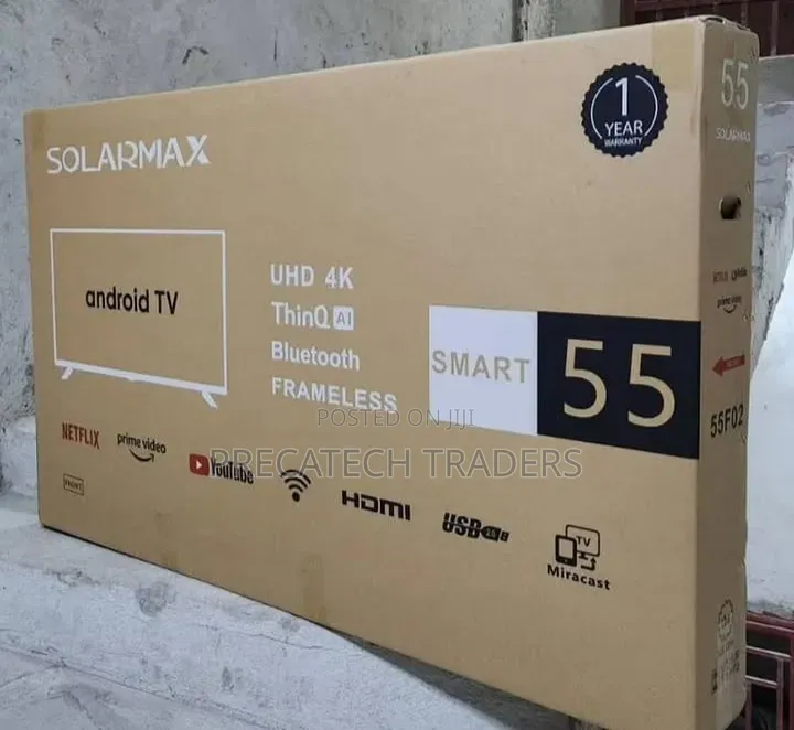 Solarmax 55 Inch Smart Android UHD TV