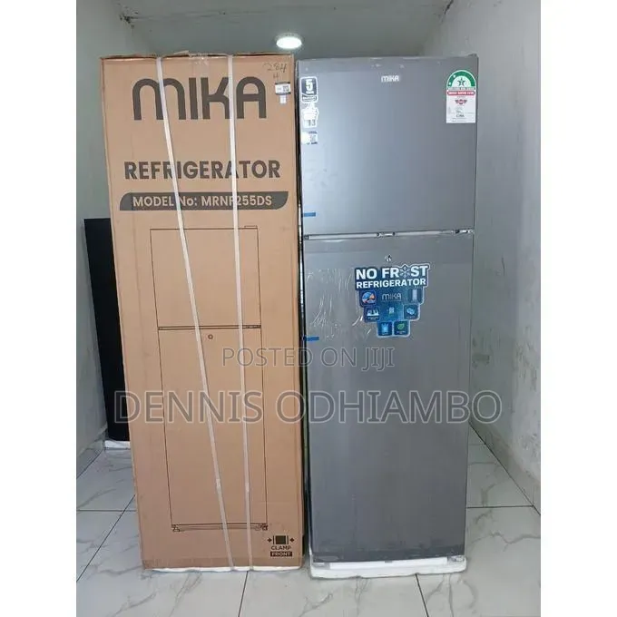 Mika 255L, 2 Door Top Mount Freezer, No Frost, Line Siver Dark