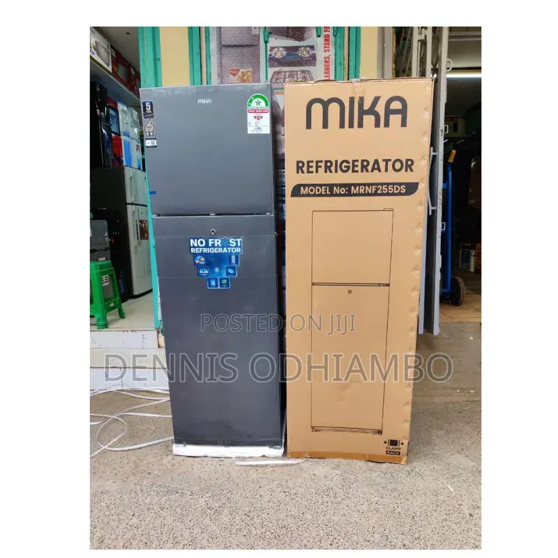 Mika 255L, 2 Door Top Mount Freezer, No Frost, Line Siver Dark