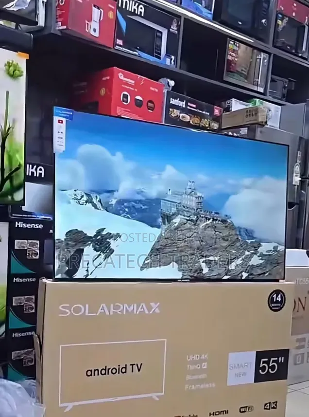 Solarmax 55" UHD Smart TV With WiFi Miracast