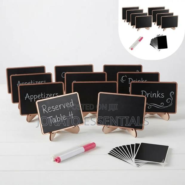 Mini Chalkboard Set Table Signs Price Tags 10 Pieces