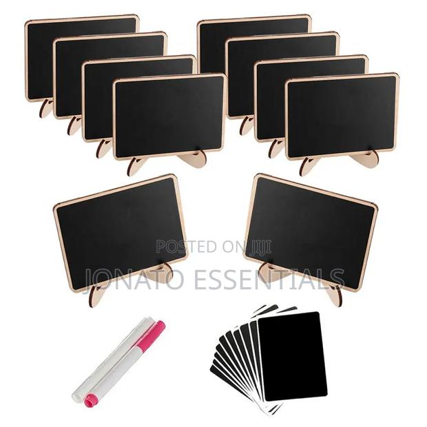 Mini Chalkboard Set Table Signs Price Tags 10 Pieces - thumbnail 2