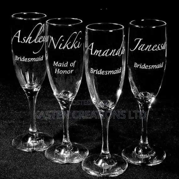 Engraving Services; Flasks, Perspex, Leather, Glass