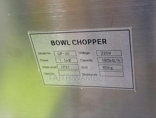 180kg/Hour Commercial Electric Bowl Chopper Machine