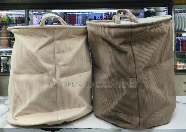 Corduroy Storage Basket / Laundry Basket - thumbnail 9