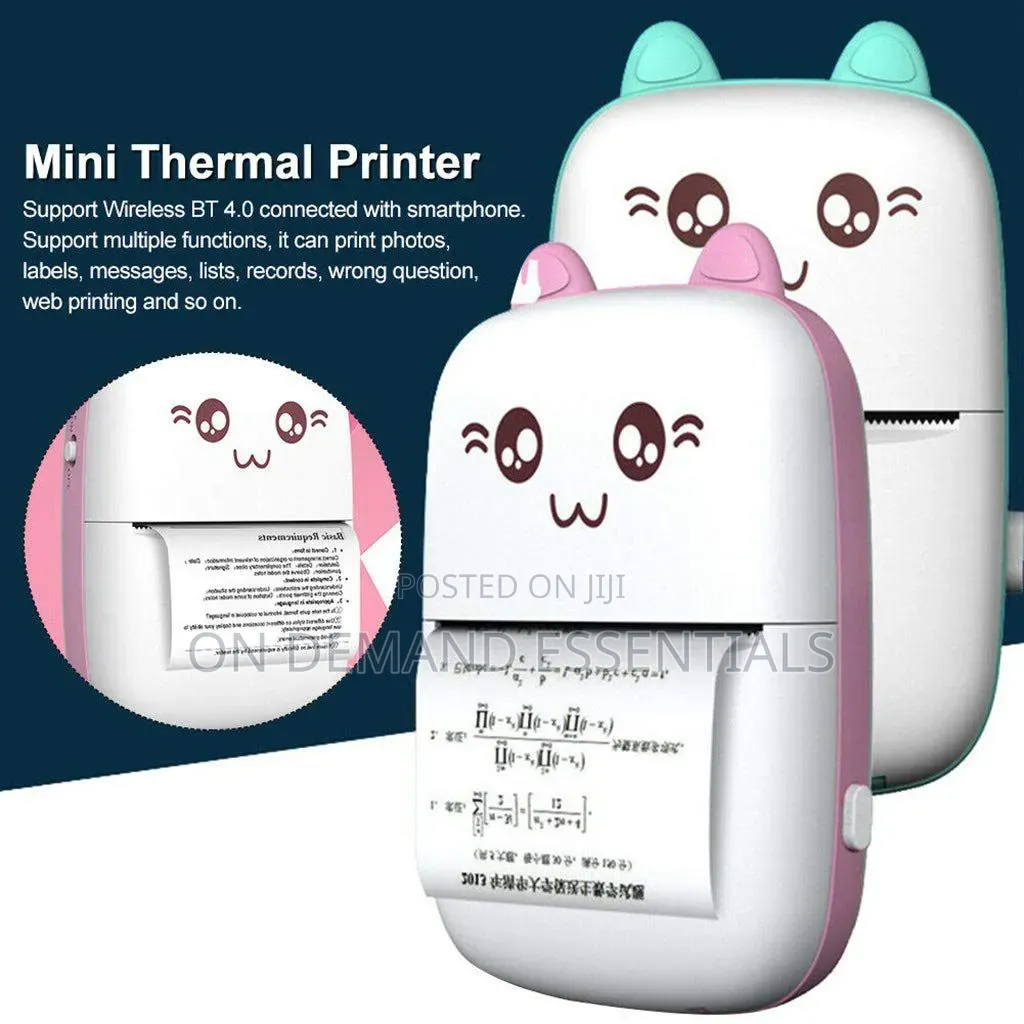Portable Mini Pocket Bluetooth Thermal Printers W