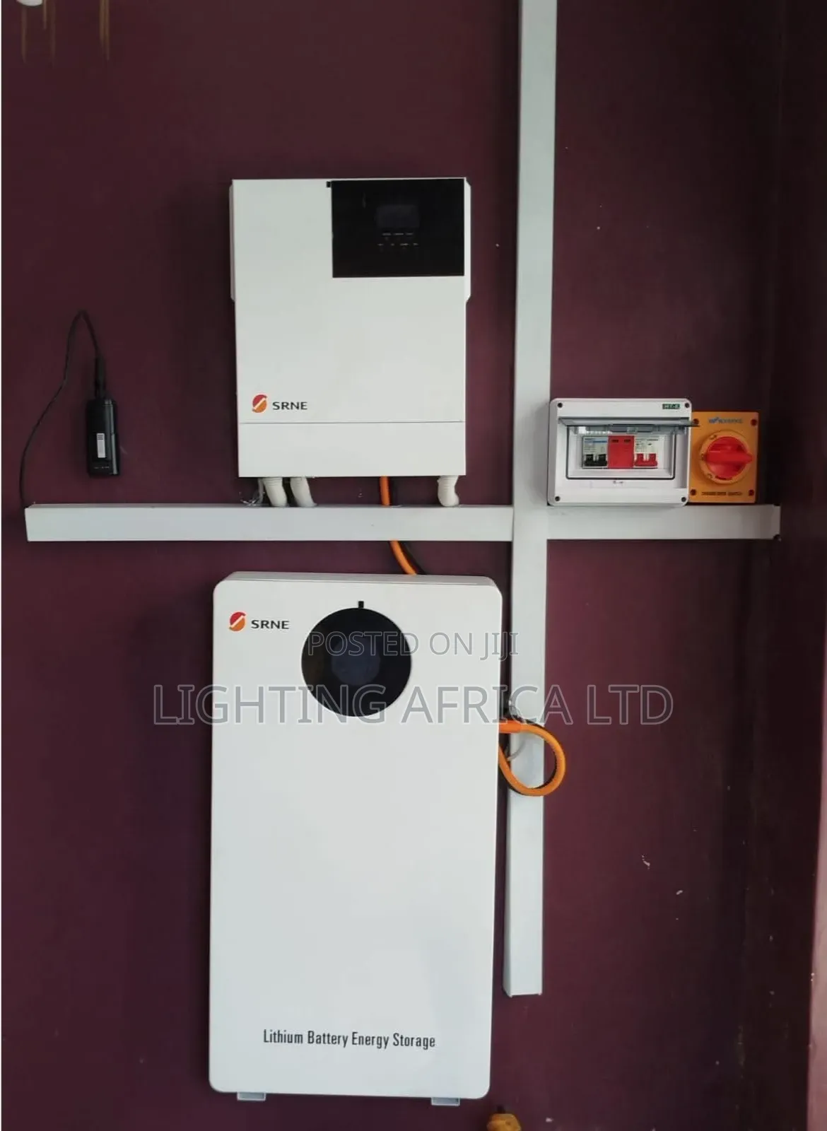 SRNE 5KVA - 5.12KWH Lithium - (4)625W Solar - Installation Transport